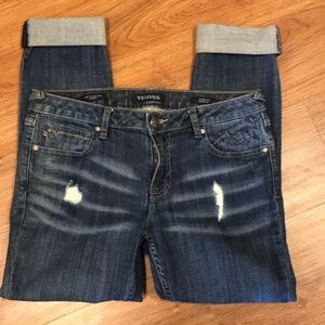 VIGOSS The Thompson Tomboy Skinny Roll Cuff Jeans